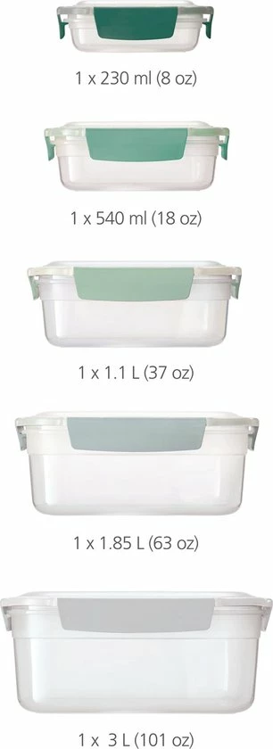 Kopen 👏 Vershoudbakjes, Set Van 5 Stuks, Groen - Joseph Joseph | Nest Lock ❤️ 11 Kopen 👏 Vershoudbakjes, Set Van 5 Stuks, Groen - Joseph Joseph | Nest Lock ❤️ - Afbeelding 11