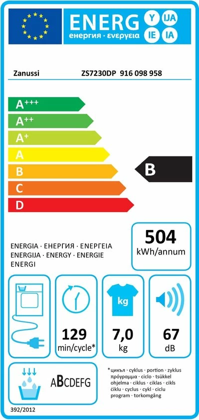 Beste recensies van π₯° Zanussi - Condensatiedroogkast - ZS7230DP π 2 Beste recensies van π₯° Zanussi - Condensatiedroogkast - ZS7230DP π - Afbeelding 2