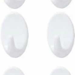 Begroting 🔥 JY&K Handdoek Haakjes | Zelfklevende Haakjes | Haakjes Wit | Badkamer Haak | 6 Stuks 😀