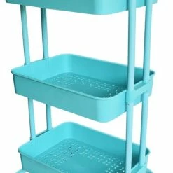 Top 10 👏 O'DADDY® Keukentrolley Op Wieltjes - Serveerwagen - Keukentrolley Blauw - Verrijdbaar En Vast - 3 Lagen - 86 X 43 X 36 Cm 🎉