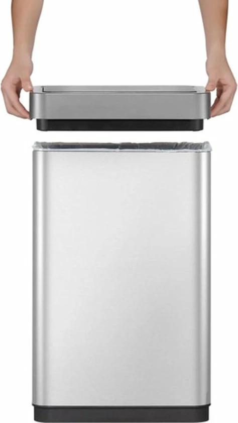 Nieuw 😀 EKO Mirage Sensor Prullenbak - 80 L - Mat RVS 😀 11 Nieuw 😀 EKO Mirage Sensor Prullenbak - 80 L - Mat RVS 😀 - Afbeelding 11
