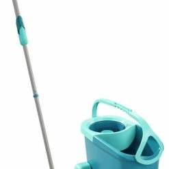 Promo 🛒 Leifheit 52102 Clean Twist Disc Mop Compleet Systeem Met Wieltjes Blauw 🎉