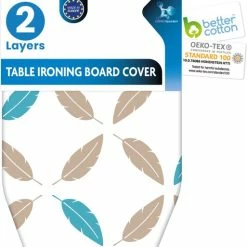 Flash-uitverkoop 👍 LaundrySpecialist® OVERTREK VOOR TAFELSTRIJKPLANK 80 X 42 Cm - Universeel En Geschikt Voor Alle Standaard Tafelstrijkplanken Met Afmetingen Tot 76 X 36 Cm 🔥
