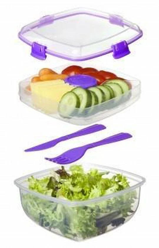 Coupon 🎁 Sistema Salade Box Met Bestek - Geelgroen 🤩 5 Coupon 🎁 Sistema Salade Box Met Bestek - Geelgroen 🤩 - Afbeelding 5