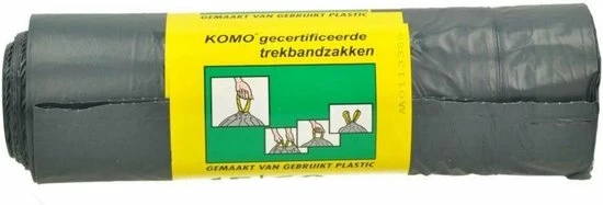 Beste deal π₯° KOMO Vuilniszakken Met Trekband 60 Liter Grijs 60x80cm 43 My - Doos 20 Rol à 15 Stuks π 3 Beste deal π₯° KOMO Vuilniszakken Met Trekband 60 Liter Grijs 60x80cm 43 My - Doos 20 Rol à 15 Stuks π - Afbeelding 3