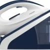 Uitgang 😍 Philips HI5920/20 Stoomstrijkijzer Station 2400 W 1,1 L Keramische Zoolplaat Blauw, Wit ✔️