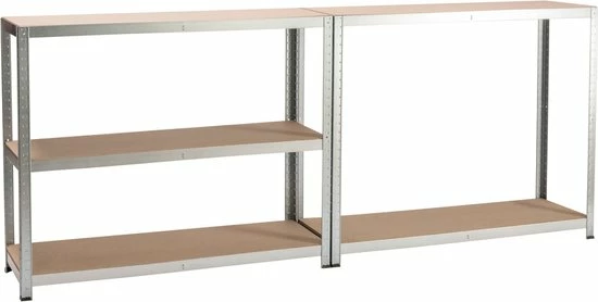 Flash-uitverkoop π Sencys Opbergrek - Gegalvaniseerd Staal - Verstelbaar - 5 Lagen - 300kg Per Laag - 176x120x40cm π 4 Flash-uitverkoop π Sencys Opbergrek - Gegalvaniseerd Staal - Verstelbaar - 5 Lagen - 300kg Per Laag - 176x120x40cm π - Afbeelding 4