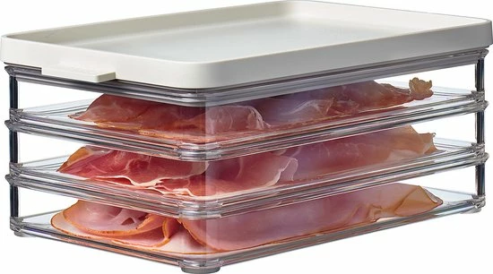 Goedkoopste π Mepal – Koelkastdoos Omnia Vleeswaren 3-laags – Nordic White – Vleeswarendoos Koelkast – Vershoudbakjes – Makkelijk Stapelbaar – Houdt Vleeswaren Vers – Lucht En- Aromadicht β 2 Goedkoopste π Mepal – Koelkastdoos Omnia Vleeswaren 3-laags – Nordic White – Vleeswarendoos Koelkast – Vershoudbakjes – Makkelijk Stapelbaar – Houdt Vleeswaren Vers – Lucht En- Aromadicht β - Afbeelding 2