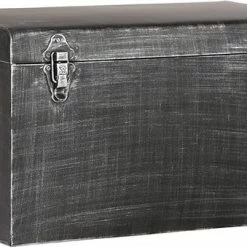 Beste Verkoop 🎁 LABEL51 Opbergkist Vintage Zwart L 💯