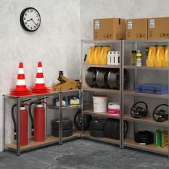 Beste Verkoop ✨ Monzana Metalen Opbergrek/Stellingkast Met 5 Legborden - 875kg Draagkracht - (HxBxD) 180x90x40 Cm - 175kg Per Plank 👏 -Dyson-winkel 550x340 3