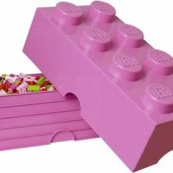 Gloednieuw ✔️ Opbergbox Brick 8, Roze - LEGO 🔔 -Dyson-winkel 550x351 2