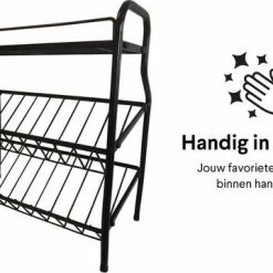 Gloednieuw 🔔 Zindoo Kruidenrek Zwart 3-laags Staand - Specerijen Rek - Kruiden Rek - Duurzaam RVS - Anti Slip Onderzijde - Specerijenstandaard – Keukenorganizer - Spice Rack - Kitchen Rack - Spice Organizer Keukenaccessoire - ZIN-SR05 👍 -Dyson-winkel 550x359 3