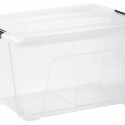 Coupon 🎉 IRIS OHYAMA IRIS Topbox Opbergbox - 45L - 4 Stuks - Transparant/Zwart 🧨 -Dyson-winkel 550x359 4
