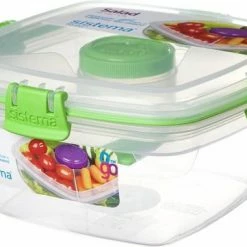 Coupon ๐ Sistema Salade Box Met Bestek - Geelgroen ๐คฉ