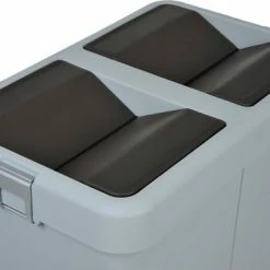 Gloednieuw 🛒 Motek® - Prullenbak - Prullenbak Afvalscheiding - 40 Liter+40 Liter=80 Liter - Gemaakt Van 100% Gerecycled Kunststof - Grijs 🧨 -Dyson-winkel 550x362 2