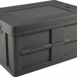 Goedkoop 💯 Sunware - Square Gesloten Vouwkrat 32L Antraciet - 49 X 36 X 24,5 Cm 👏