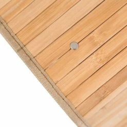 Groothandel 😍 Merkloos Decopatent® Grote Ronde Bamboe Wasmand Met Deksel - 80 L - Wasmand 1 Vak Met Stoffen Waszak - Opvouwbaar - Wassorteerder Rond ⭐ -Dyson-winkel 550x387 3