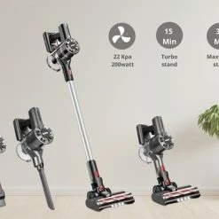 Promo 🔥 TocMoc Steelstofzuiger Draadloos 200Watt Met 4 Verschillende Opzetstukken - Zakloos - Hepa Filter - Handstofzuiger 🌟 -Dyson-winkel 550x388 10