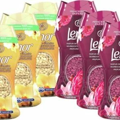 Goedkoopste ✨ Lenor Geurbooster Gouden Orchidee & Robijn Jasmijn - Wasmiddel Parfum -6x11 Wasbeurten - Voordeelverpakking - Halfjaarbox 👏
