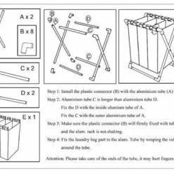 Flash-uitverkoop 😀 IVOL Wasmand Met 3 Vakken - 90 Liter - Opvouwbaar En Afneembaar Frame - Wassorteerder In Verschillende Kleuren - Badkamer Wasgoed Organizer Met Sluitbare Zak - Donkergrijs 😀 -Dyson-winkel 550x388 8