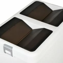 Gloednieuw 🛒 Motek® - Prullenbak - Prullenbak Afvalscheiding - 40 Liter+40 Liter=80 Liter - Gemaakt Van 100% Gerecycled Kunststof - Grijs 🧨 -Dyson-winkel 550x395 6