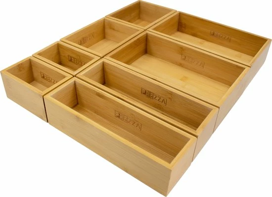 Beste Verkoop 🔥 Prezza Lade Organizer - Ladeverdeler - Verdeler - Opbergsysteem - Bamboo - 8-delige Set 🧨 1 Beste Verkoop 🔥 Prezza Lade Organizer - Ladeverdeler - Verdeler - Opbergsysteem - Bamboo - 8-delige Set 🧨