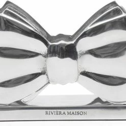 Beste deal ⭐ Riviera Maison Servettenhouder - The Perfect Bow Napkin Holder - Zilver 🎉
