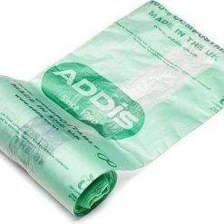 Nieuw 😉 Addis Biologisch Afbreekbare, Composteerbare Afvalzakjes 7 Liter Voor Compost Caddy (4 Rollen = 80 Zakjes) 😉