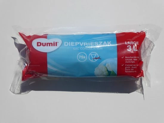 Goedkoopste β Dumil Diepvrieszak - Freezer Bag - Groot 3 Liter - 450 Stuks π 1 Goedkoopste β Dumil Diepvrieszak - Freezer Bag - Groot 3 Liter - 450 Stuks π