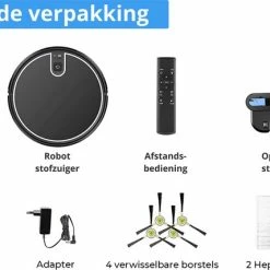 Groothandel 😉 Souiri MT-710 Robot Stofzuiger – Stofzuiger – Robot Stofzuiger Met Oplaadstation – Stofzuiger Robot – App Besturing – Afstandsbediening – Google Assistant – Alexa – Zwart 👏 -Dyson-winkel 550x428