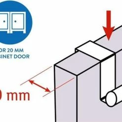 Top 10 😀 Tatkraft Spread - Verstelbaar RVS Kastdeur Handdoekrek - Keukenkast Deur Handdoek/Vaatdoek Houder Rek Stang Hanger - Towel Rack Kast Deurhanger Deurhaak Keuken - Uitschuifbaar In Lengte Van 25-40 CM ✨ -Dyson-winkel 550x442 4