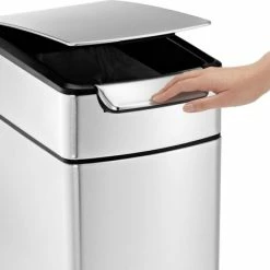 Kopen ❤️ Simplehuman Simple Human Rectangular Touch Bar Slim Prullenbak - 40 L - RVS 💯 12 Kopen ❤️ Simplehuman Simple Human Rectangular Touch Bar Slim Prullenbak - 40 L - RVS 💯 -Dyson-winkel 550x442 5