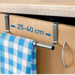 Top 10 😀 Tatkraft Spread - Verstelbaar RVS Kastdeur Handdoekrek - Keukenkast Deur Handdoek/Vaatdoek Houder Rek Stang Hanger - Towel Rack Kast Deurhanger Deurhaak Keuken - Uitschuifbaar In Lengte Van 25-40 CM ✨