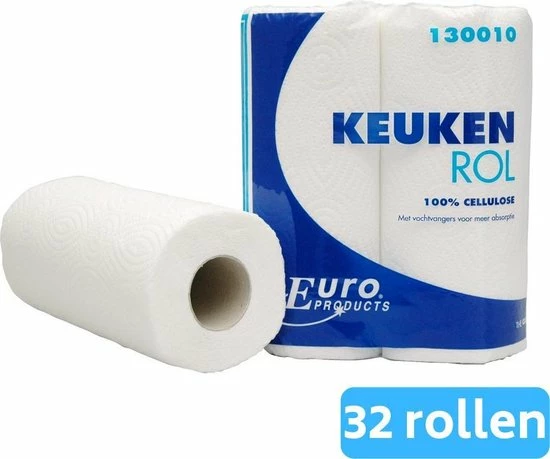 Flash-uitverkoop π MTS Euro Products Euro Products | Keukenrol Cellulose 2-laags | 16 X 2 Rollen π 2 Flash-uitverkoop π MTS Euro Products Euro Products | Keukenrol Cellulose 2-laags | 16 X 2 Rollen π - Afbeelding 2