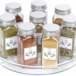 Beste recensies van 🛒 Merkloos Kruidenrek Draaibaar - Transparant - Diameter 23,5 Cm - Multifunctioneel Draaiplateau 💯