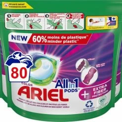 Goedkoopste 🔔 Ariel All In 1 Wasmiddel Pods + Extra Vezelbescherming - Voordeelverpakking 2x40 Wasbeurten 🌟