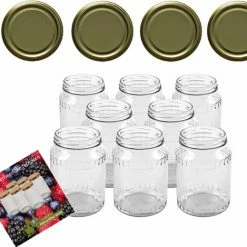 Coupon 🥰 Natuurlijker Leven® Glazenpotten - Glazen Pot - Inmaak 700 Ml Met Twist-off Deksel Goud 8 Stuks 🌟