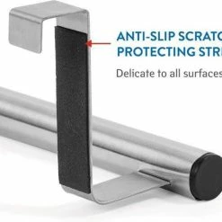 Top 10 😀 Tatkraft Spread - Verstelbaar RVS Kastdeur Handdoekrek - Keukenkast Deur Handdoek/Vaatdoek Houder Rek Stang Hanger - Towel Rack Kast Deurhanger Deurhaak Keuken - Uitschuifbaar In Lengte Van 25-40 CM ✨ -Dyson-winkel 550x475 6