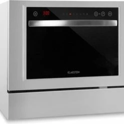 Korting 😉 Klarstein Amazonia 6 Luminance - Mini-afwasmachine Met Stijlvol Glazen Front - Wit 🔔