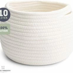 Beste recensies van ⭐ Sophie Nørdinn Mand Van Sophie Nordinn® - Opbergmand Boras (Wit) - Mandjes Opbergen - Milieuvriendelijk Manden - Katoen 😍