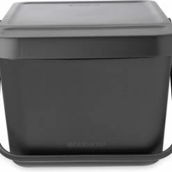 Goedkoop 🧨 Brabantia Sort & Go Prullenbak Stapelbaar - 20 L - Dark Grey 🎁 -Dyson-winkel 550x508 3