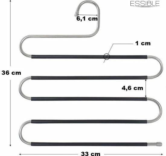 Uitgang ✨ Merkloos Kledingkast Organizer – Anti Slip - Ruimtebesparende Kledinghangers – Kleerhanger – Kledinghanger – Broekhanger – Functionele Hanger Kleerkast –Handige Kledinghangers ⌛ 5 Uitgang ✨ Merkloos Kledingkast Organizer – Anti Slip - Ruimtebesparende Kledinghangers – Kleerhanger – Kledinghanger – Broekhanger – Functionele Hanger Kleerkast –Handige Kledinghangers ⌛ - Afbeelding 5