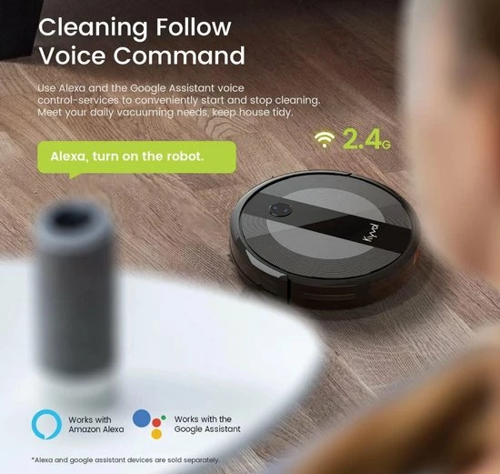 Beste Verkoop 😉 Robotstofzuiger Cybovac E20 - Zwart - 2000 Pa Sterke Zuigkracht - 150 Min Looptijd - Stil - Superdun - Wifi Verbonden - App - Werkt Met Alexa - Automatisch Opladen - Huisdierenhaar - Harde Vloeren - Tapijten - Gift - Cadeau -Kyvol 😀 3 Beste Verkoop 😉 Robotstofzuiger Cybovac E20 - Zwart - 2000 Pa Sterke Zuigkracht - 150 Min Looptijd - Stil - Superdun - Wifi Verbonden - App - Werkt Met Alexa - Automatisch Opladen - Huisdierenhaar - Harde Vloeren - Tapijten - Gift - Cadeau -Kyvol 😀 - Afbeelding 3