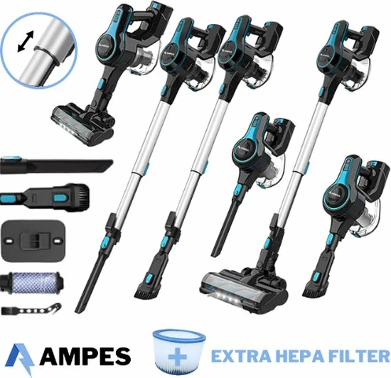 Beste deal ๐ Ampes® Steelstofzuiger | 250W | 25000Pa Zuigkracht | 2 Kracht Standen | 6 In 1 Draadloze Steelstofzuiger ๐ 1 Beste deal ๐ Ampes® Steelstofzuiger | 250W | 25000Pa Zuigkracht | 2 Kracht Standen | 6 In 1 Draadloze Steelstofzuiger ๐