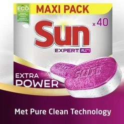 Begroting 😀 Sun Expert All-in-1 Vaatwastabletten Extra Power Normaal - 40 Tabletten ⌛ -Dyson-winkel 550x537 2