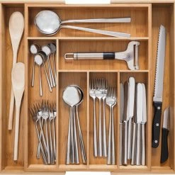 Beste recensies van ❤️ Gadgy Uitschuifbare Bestekbak - Uitschuifbare Bestekcassette Hout - Besteklade - Ladeverdeler - 6/8 Vakken - Bamboe ❤️