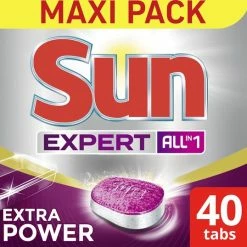 Begroting 😀 Sun Expert All-in-1 Vaatwastabletten Extra Power Normaal - 40 Tabletten ⌛
