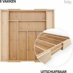 Beste recensies van ❤️ Gadgy Uitschuifbare Bestekbak - Uitschuifbare Bestekcassette Hout - Besteklade - Ladeverdeler - 6/8 Vakken - Bamboe ❤️ -Dyson-winkel 550x544 3