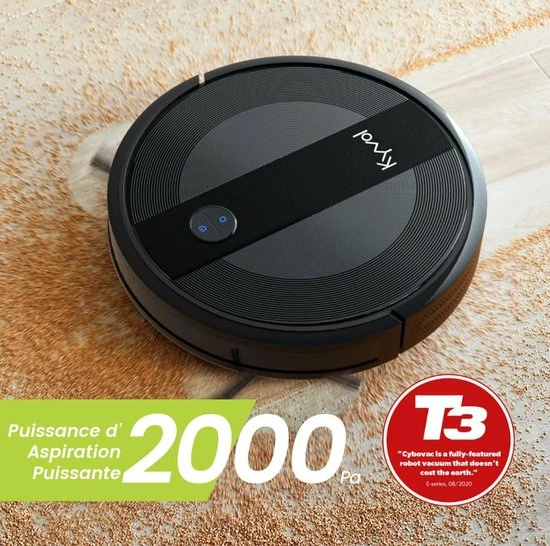 Beste Verkoop 😉 Robotstofzuiger Cybovac E20 - Zwart - 2000 Pa Sterke Zuigkracht - 150 Min Looptijd - Stil - Superdun - Wifi Verbonden - App - Werkt Met Alexa - Automatisch Opladen - Huisdierenhaar - Harde Vloeren - Tapijten - Gift - Cadeau -Kyvol 😀 8 Beste Verkoop 😉 Robotstofzuiger Cybovac E20 - Zwart - 2000 Pa Sterke Zuigkracht - 150 Min Looptijd - Stil - Superdun - Wifi Verbonden - App - Werkt Met Alexa - Automatisch Opladen - Huisdierenhaar - Harde Vloeren - Tapijten - Gift - Cadeau -Kyvol 😀 - Afbeelding 8