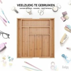 Beste recensies van ❤️ Gadgy Uitschuifbare Bestekbak - Uitschuifbare Bestekcassette Hout - Besteklade - Ladeverdeler - 6/8 Vakken - Bamboe ❤️ -Dyson-winkel 550x550 139